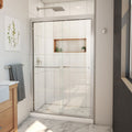 SHOWER DOOR 48X71 BRUSHED NICKEL