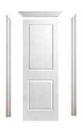 DOOR 2 PANEL SQUARE SMOOTH LH + FRAME