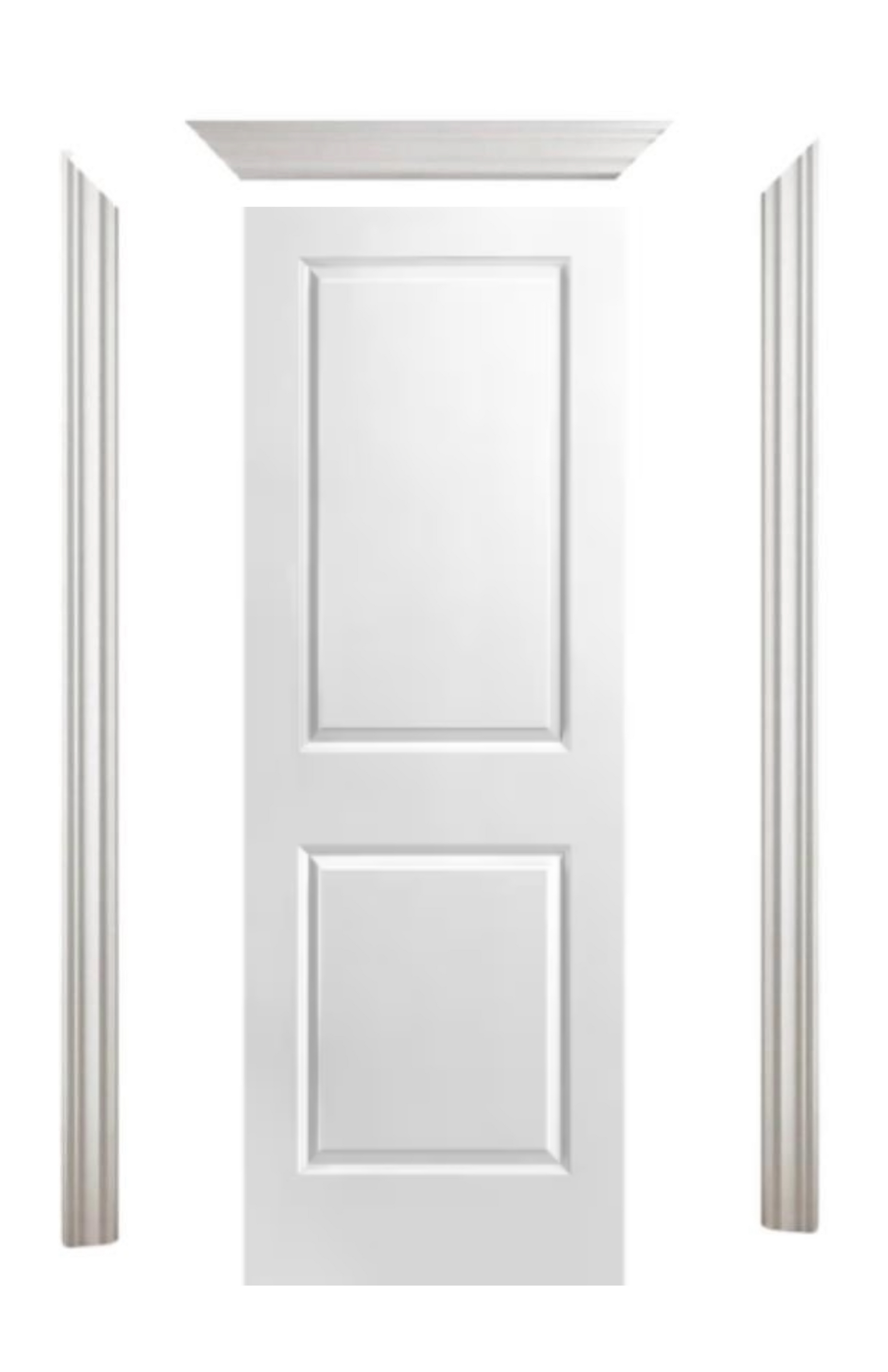 DOOR 2 PANEL SQUARE SMOOTH RH + FRAME